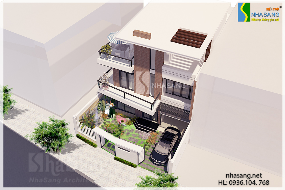 mẫu thiết kế biệt thự hiện đại 2-3 tầng đẹp